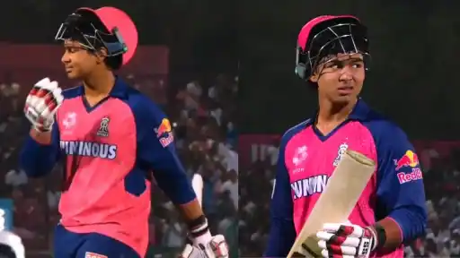 Vaibhav Suryavanshi Gets Emotional After IPL Debut Knock